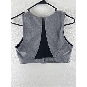 Lululemon Tank Top Racerback Sports Bra Grey Size 8-10 Medium